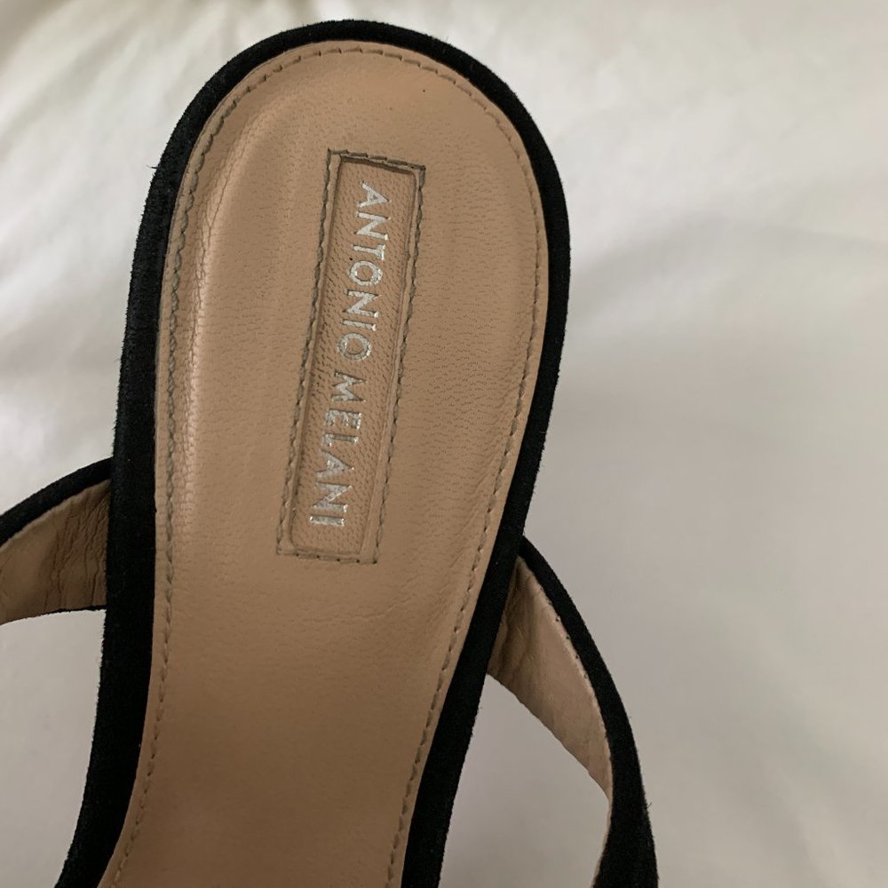 Antonio Melani Judena Women´s Black Ankle Strap Heels, Size 9 - Picture 7 of 16